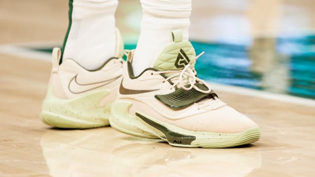 Nike Zoom Freak 3 worn by Giannis Antetokounmpo.